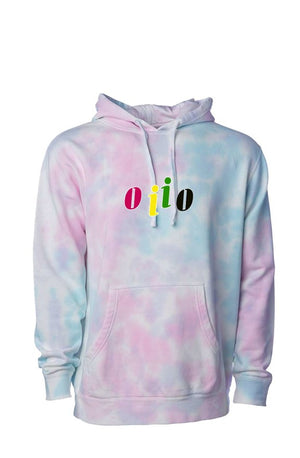 OIIO  Tie Dye Cotton Candy Hoodie