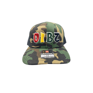 Open image in slideshow, OIBZ | Original Island Bwoyz Caribbean OIBZ Multi Color &amp; Camo Exclusive Snapback
